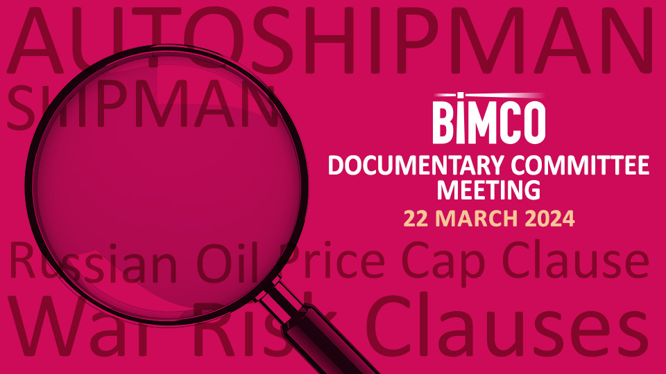 BIMCO Documentary Committee meeting in Hamburg March 2024