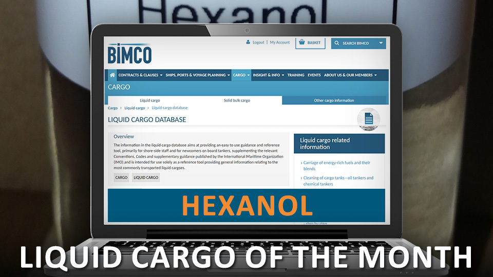 Liquid cargo of the month - HEXANOL